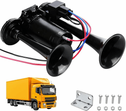 🚚🔊 Rppiup LWK Hupe 12V, 600DB Super Laut Air Horn - Schwarz 🚛🔊