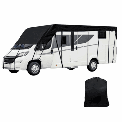 🚐 Dachabdeckung für Wohnwagen | Schutzhülle für Caravan | 210D Oxford-Stoff | Wasserabweisend und Atmungsaktiv