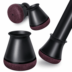 🛋️ Schutzkappen für Stuhlbeine mit Filz und Silikon - 24er Set