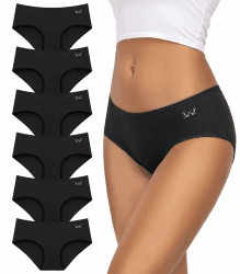 🌟 TANSTC Damen Unterhosen 6er-Pack Hipster Slips 🌟