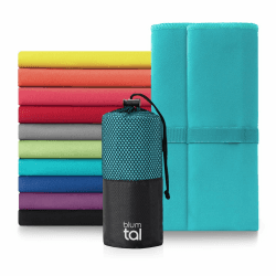 Blumtal Mikrofaser Handtuch 80x40 cm im 2er Set 🏋️‍♂️🏖️ - Sporthandtuch aus schnelltrocknender Mikrofaser