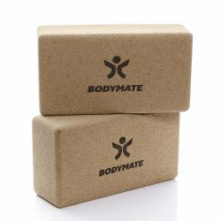 🧘‍♂️🧘 BODYMATE 2er Set Yoga-Block aus Kork 🌿🧘
