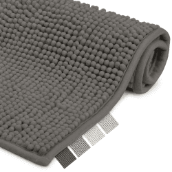🛁🌟 Beautissu Badematte rutschfest 70x120 cm Chenille Badezimmerteppich Groß 🌟🛁