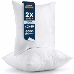 Angebot: Utopia Bedding 2er Set Kissenfüllung 40 x 40 cm 🛋️