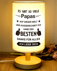 PRSTENLY Vatertagsgeschenk für Papa Tischlampe 🎁