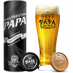 KEZKALS Vatertagsgeschenk für Papa 🍺🎁 Personalisierte Biergläser Set