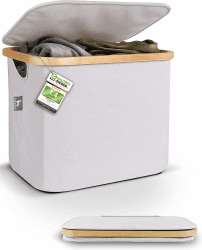 🌟 HENNEZ Regalkorb mit Deckel klein 🌟 ideal für IKEA KALLAX Boxen