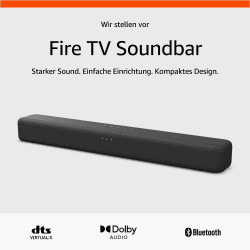 🔊 Amazon Fire TV Soundbar 2.0-Lautsprecher mit DTS Virtual:X und Dolby Audio 🎶
