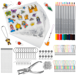 LUZOON Schrumpffolie Bastelset mit 3D-Effekt 👧🎨🔑