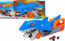 🦈 Hot Wheels GVG36 - Hungriger Hai-Transporter-Spielset - Spielzeug Autorennbahn
