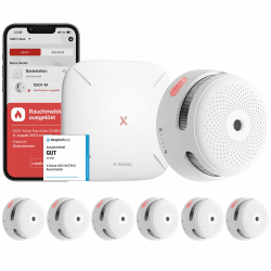 🔥 X-Sense Smart Rauchmelder XS01-M mit SBS50 Basisstation - 6 Stück