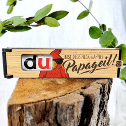 Vatertagsgeschenk für Papa: Papageil Schokoriegel Geschenkbox inkl. Duplo 🎁