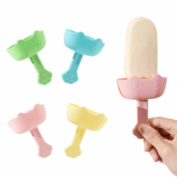 🍦👶 Goiern Tropffrei EIS am Stiel-Halter für Kinder, 4 Stück Eishalterung Kinder Eisstiele Wiederverwendbar, Popsicle Holder für Kinder Kleinkinder