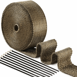 ilauke Hitzeschutzband Auspuffband, 15M*5CM Hitzeschutzband Auspuff Gelb 🏍️