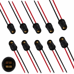 🚗🔆 10 Stück W5W T10 LED Lampenfassungen vorverdrahtet - Kompatibel mit W5W LED and Osram W5W LED