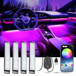 YiLaie LED Innenbeleuchtung Auto 🚗💡🎶 - 16 Millionen Farben, Musikmodus, Farbspeicher