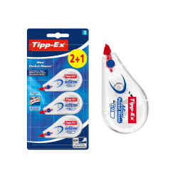 🐭 Tipp-Ex Korrekturroller Mini Pocket Mouse, 6m x 5mm - 2 +1 Stück