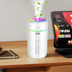 🌿🌈 Kissleaf 250ML Mini Luftbefeuchter für Schlafzimmer Kinderzimmer Pflanzen