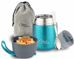 Milu® Thermobehälter für Essen 450ml - Top Isolierung! 🌡️