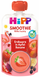🍎🍌 HiPP Smoothie Mix im Quetschbeutel, Rote Früchte in Apfel-Banane 🍇🍏