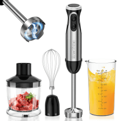 🌟 Bonsenkitchen Pürierstab 4-in-1 Stabmixer Elektrischer 🌟
