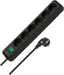 🔌 Brennenstuhl Eco-Line Steckdosenleiste 6-Fach 🌟 Schwarz - Deal des Tages! 🔥