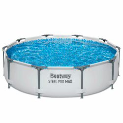 🌊🏊 Bestway Steel Pro MAX Frame Pool Ø 305 x 76 cm, Grau 🏊🌊