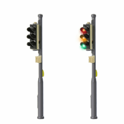 🚦 Evemodel 2 Stück Spur N 1:160 Modell Verkehrsampel Signal Fahrzeug BAU Beleuchtung Lampe