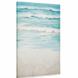 Arborus Gemälde auf Leinwand 60 x 40 cm 🎨 Ölgemälde Wanddeko Meer Strand Wandbild