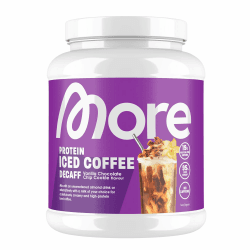 MEHR Protein Iced Coffee Decaff, 500g, Vanille Schokoladen Chip-Keks 🌟