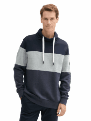 🔥 Angebot: TOM TAILOR Herren Colourblock Sweatshirt mit hohem Kragen!