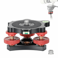 📷🔧 Koolehaoda Leveler Nivellierbasis mit Wasserwaage und 3/8' Schraube - Angebot