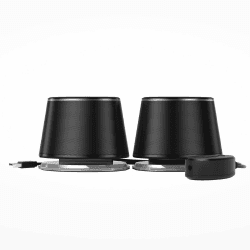 Amazon Basics Bluetooth und USB Lautsprecher mit cooler blauer Beleuchtung 🎶🔵