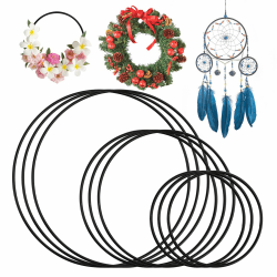 🎨 9 Stück Metallringe zum Basteln - Hochwertiges Material und vielseitig einsetzbar! 🎁