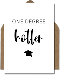 The Life Barn Postkarte mit Umschlag One Degree Hotter Glückwunschkarte zum Abschluss, Erfolg, Abitur 💌🎓