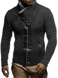 Leif Nelson Herren Strickjacke mit Reißverschluss | Moderner Herren Cardigan in Regular Fit 😎