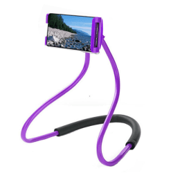 📱 Moxamo Neck Phone Holder - Flexibler Handy Halterung für Smartphones (Violett) 🌟