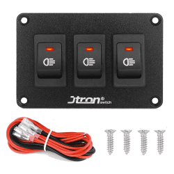 🚗 Jtron Wippschalter Panel 24V 2 polig 2P SPST An-Aus Schalter 🌟