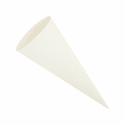 🎓🎨 itenga Bastelschultüte 70cm rund Schultütenrohling (Weiß ohne Verschluss) - Sonderangebot!