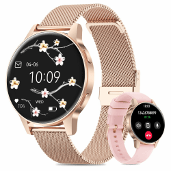 Miecgth 2025 NEU Smartwatch Damen | 1,27" TFT Voll Touchscreen | Pulsuhr | IP68 | Fitness Tracker