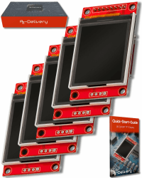 🌟 Super Deal: AZDelivery 5 x 1,8 Zoll SPI TFT Display ST7735 🌈🚀