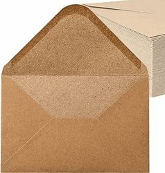 Kraftpapier Umschläge 100 Stück 💌🎉