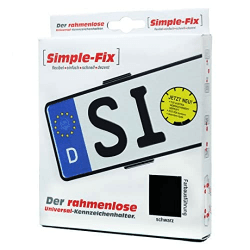 🔧 Einfache FIX Kennzeichenhalter Rahmenlos für Zwei DE Auto Nummernschilder STVZO