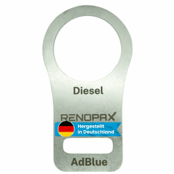 🔒🚚 RENOPAX AdBlue Verschluss Sicherung aus Edelstahl - Tank Deckel Schutz für Kastenwagen (Ducato, Jumper, Boxer)