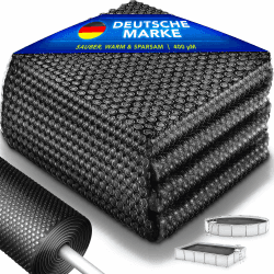 🌞 tillvex® Premium Pool Solarabdeckplane 400 µm Rechteckig 732x366 cm 🏊‍♂️