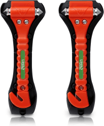 🔨🪓 LIHAO 2X Auto Hammer Notfallhammer Gurtschneider Fenster Nothammer 🪓🔨