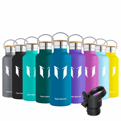 Super Sparrow Trinkflasche Edelstahl - 350ml/500ml/620ml/750ml/1L 🚴🏼‍♂️🏋️‍♀️ - Auslaufsicher Thermoskanne, BPA-Frei Wasserflasche