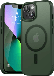 📱 Natiiozie Magnetisch Hülle Kompatibel mit iPhone 14/iPhone 13, Matt Handyhülle in Grün 🌟