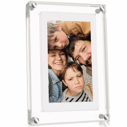 🖼️🎞️ PiPivision 5 Zoll Acryl Digitaler Bilderrahmen mit Videofunktion