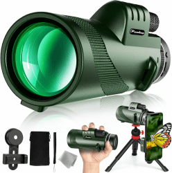 Pankoo 40 x 60 Monokular-Teleskop 🌟 Hochleistungs-Monokular für Erwachsene